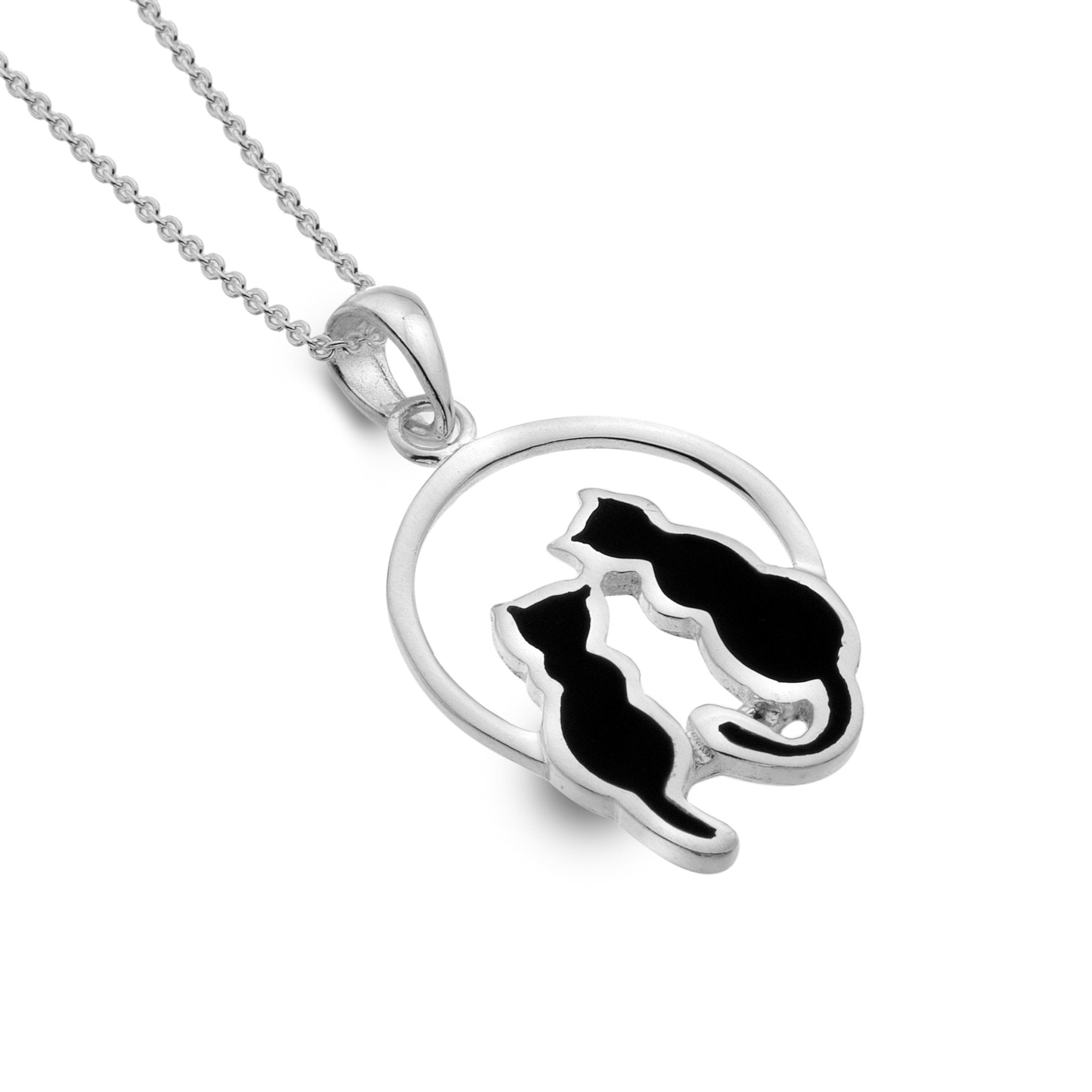 925 Silver Cat Name Engraving Diffuser Necklace - 2BN0064 - DearBell